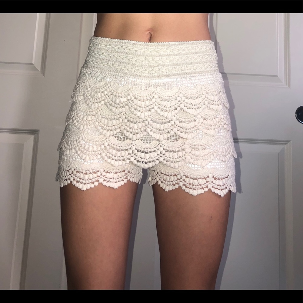 Cream colored shorts